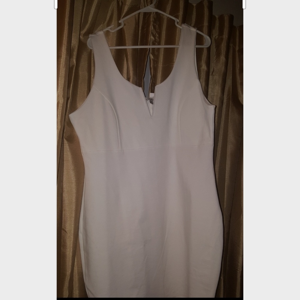 White Plus bodycon dress - 3X